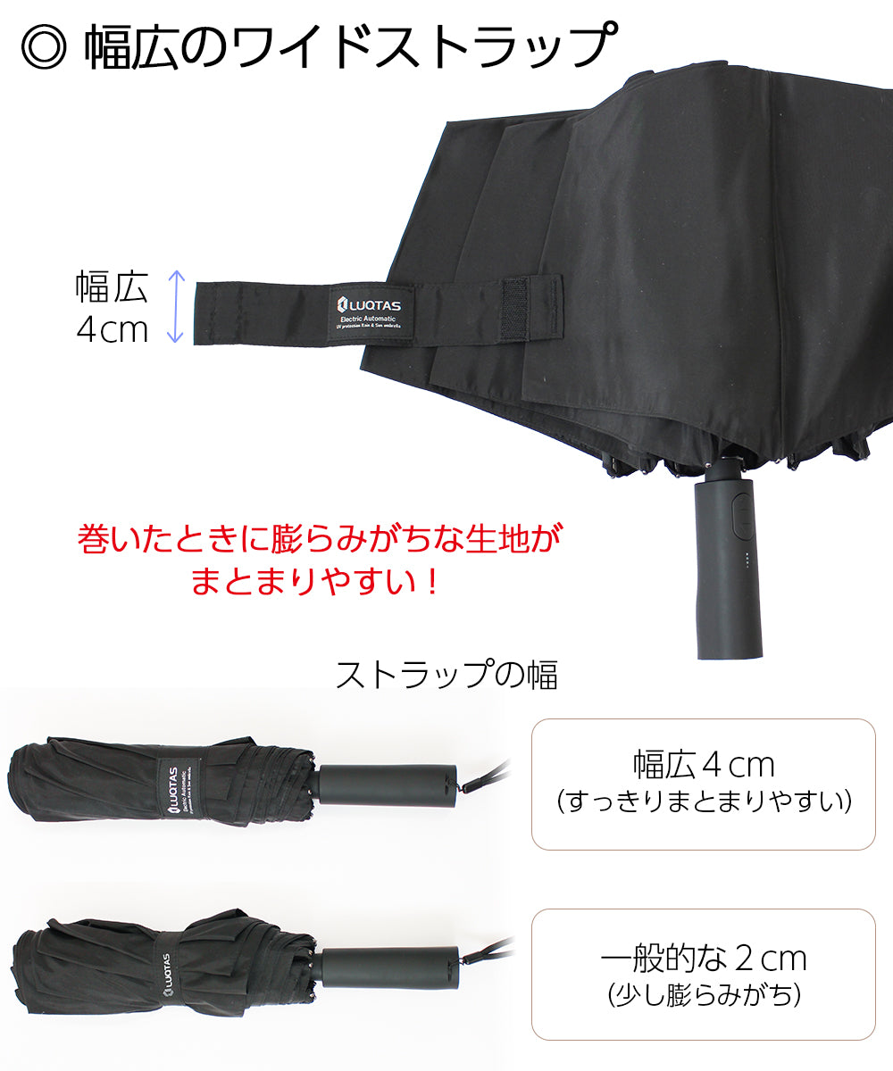 【電動フルオート傘】 全自動 折りたたみ傘 特許 電気式 自動開閉